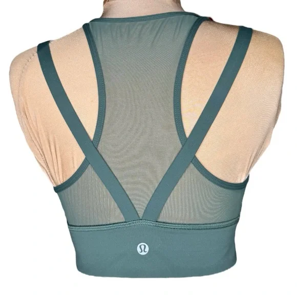 Lululemon Sun Setter Bra Dark Forest Sport Bra
Army Green size 6 - Picture 4 of 10